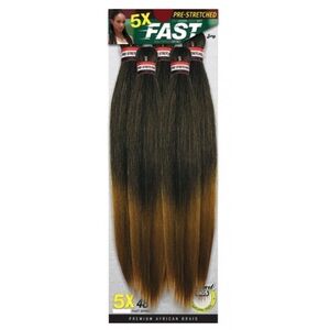 Pre-Stretched Hair Extensions - Black and Brown